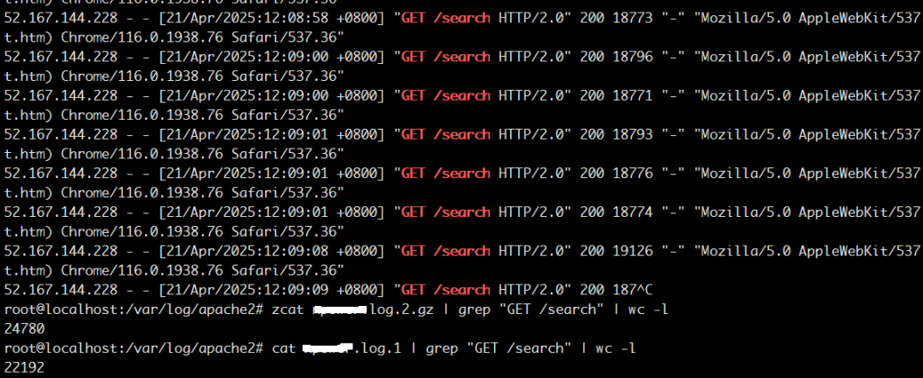2025 微軟 Microsoft bingbot 的異常行為 bingbot url count