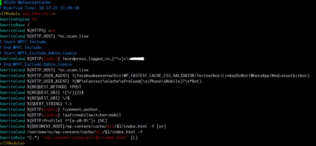 2025 最新 WP Fastest Cache 的外掛產生的 .htaccess 詳解 .htaccess example