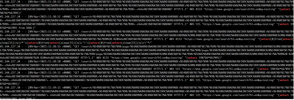Wordpress 網站被惡意掃描漏洞攻擊。三招基本設定教你快速解決問題。 user agent 裡有 sql injection 的字串