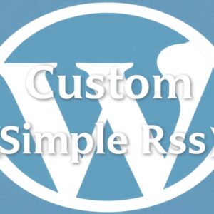 Custom Simple Rss