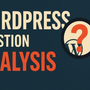 Wordpress Question Analysis