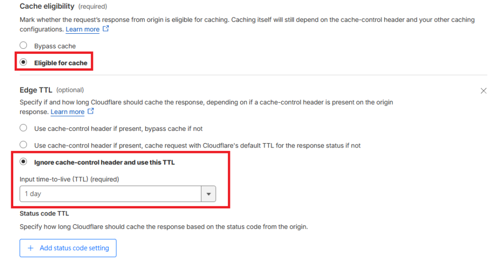 減少 AI 爬蟲對 Wordpress 的影響建議增加 Cloudflare 快取設定 cf cache rule 02