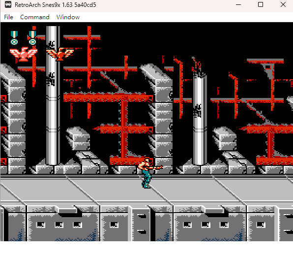 任天堂的超級魂斗羅遊戲已移植至超級任天堂 Super Contra_snes_game_play