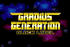 GBA 遊戲改版 Gradius Generation BLACK LABEL 已發佈