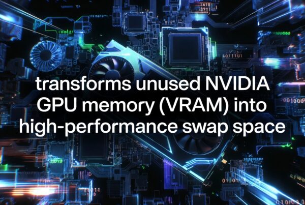 transforms unused NVIDIA GPU memory (VRAM) into high-performance swap space