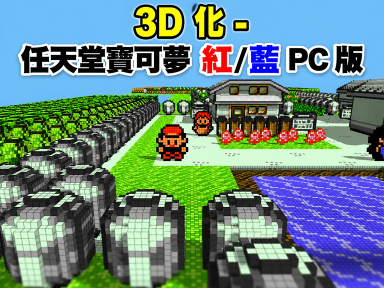 3D 化 – 任天堂寶可夢 紅/藍 PC 版