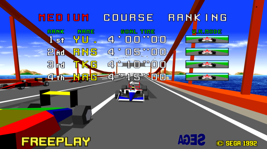 經典賽車遊戲 VR 賽車(Virtua Racing)PC 版已經可以下載 The PC version of the classic racing game "Virtua Racing" Screenshot