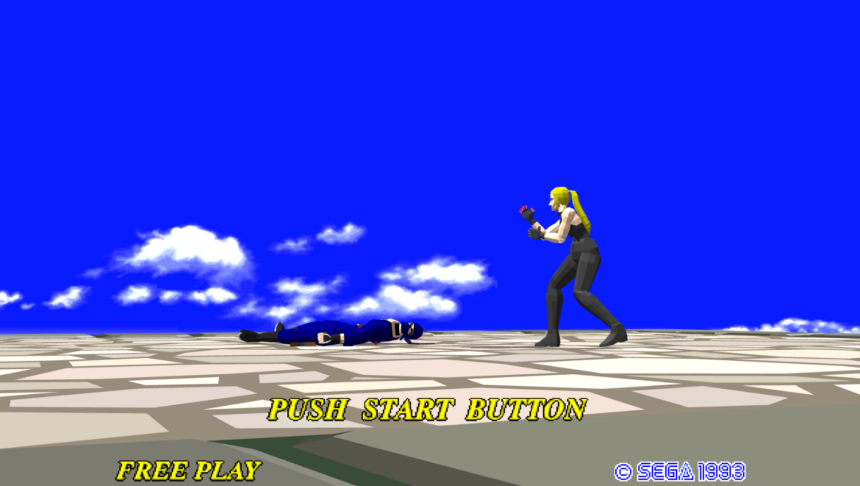 The PC version of SEGAs Virtua Fighter 1 ScreenShot