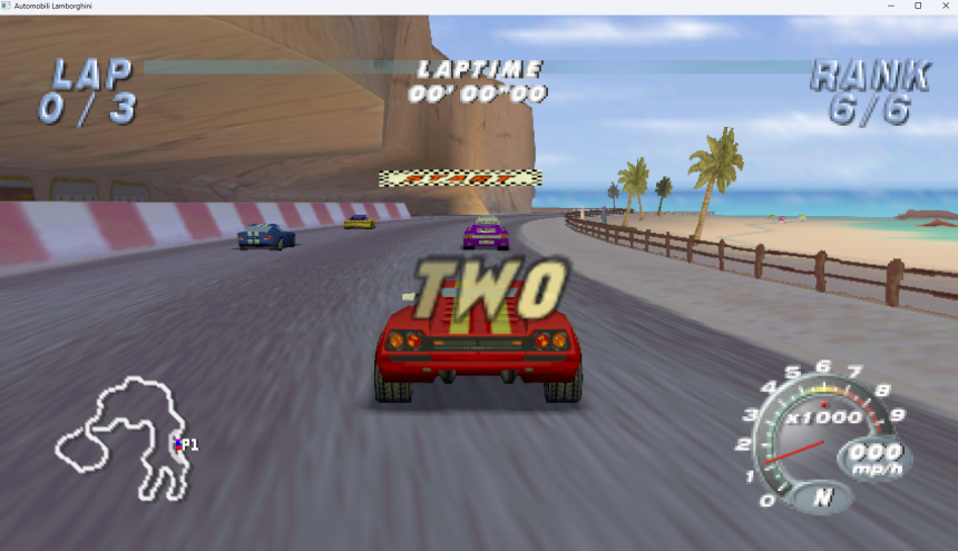 N64 藍寶堅尼賽車 PC 版已可下載 N64 藍寶堅尼賽車 PC 版 畫面