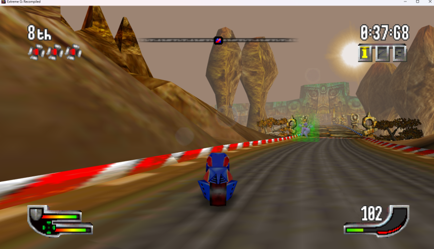 N64 極限摩托車 - G (Extreme-G) PC 版已發佈 N64 極限摩托車 - G (Extreme-G) PC 版遊戲畫面