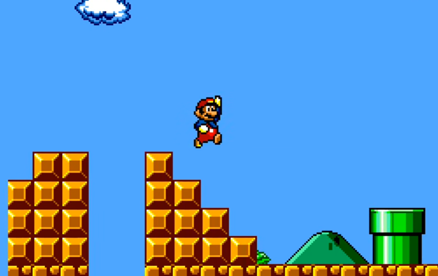 任天堂超級瑪利歐 Sega Master System 移植版 1.0 遊戲畫面