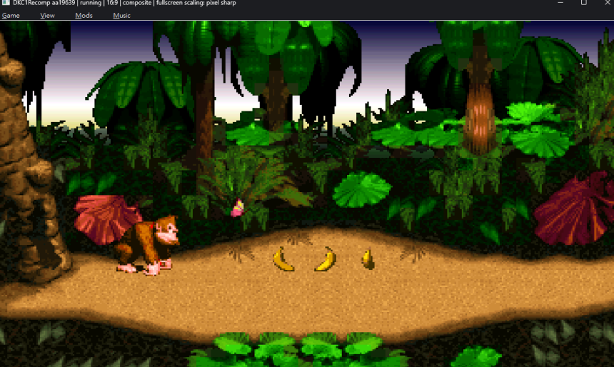 SFC Donkey Kong Country 大金剛 PC 原生編譯版 遊戲畫面