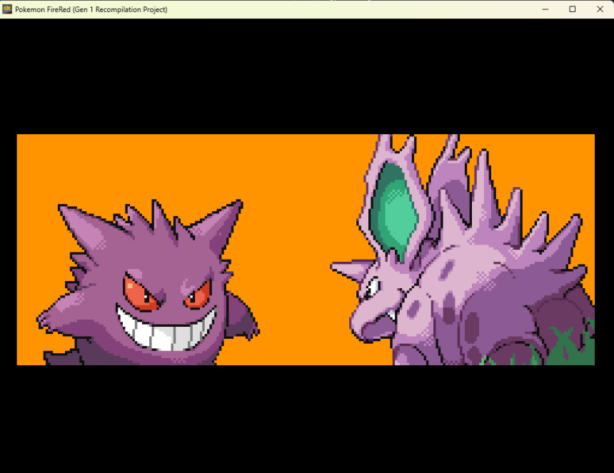 Pokémon FireRed PC 重製版遊戲畫面