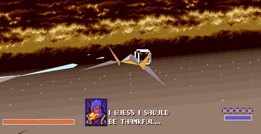 超級任天堂的星戰火狐 PC 加強版遊戲畫面