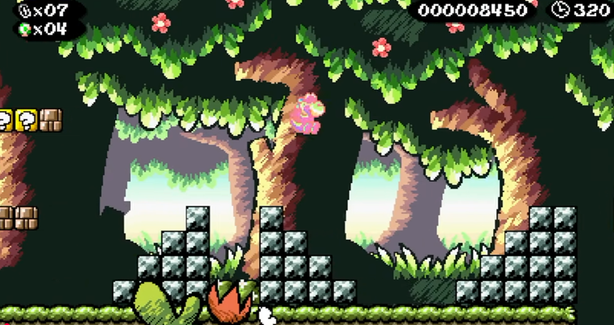 Super-Mario-Bros.-Remastered 耀西島 資源包風格畫面