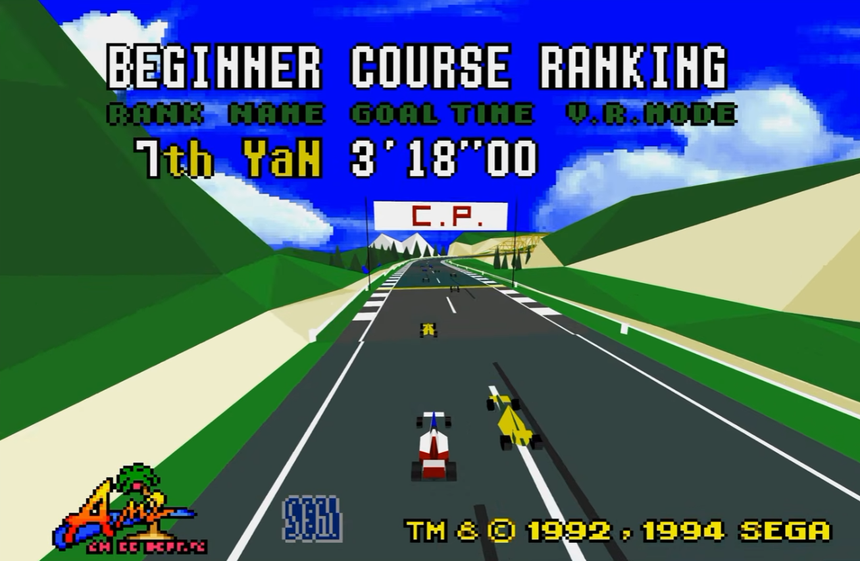 Virtua Racing MD Enhanced:Mega Drive《VR 快打賽車》PC 強化版,支援 60 FPS、寬螢幕與高解析度 Virtua Racing MD Enhanced 遊戲畫面