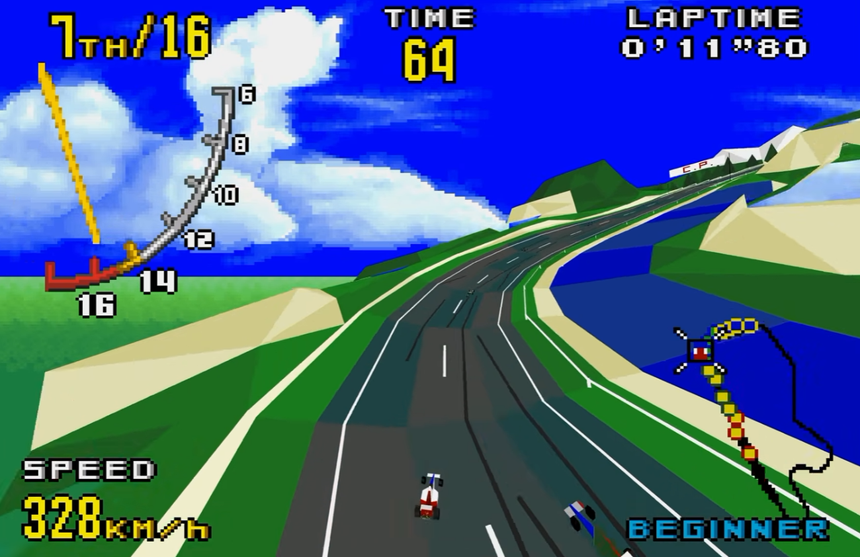 Virtua Racing MD Enhanced:Mega Drive《VR 快打賽車》PC 強化版,支援 60 FPS、寬螢幕與高解析度 Virtua Racing MD Enhanced 遊戲畫面