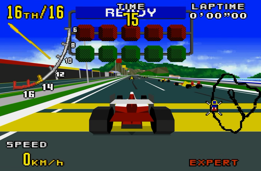 Virtua Racing MD Enhanced:Mega Drive《VR 快打賽車》PC 強化版,支援 60 FPS、寬螢幕與高解析度 Virtua Racing MD Enhanced 遊戲畫面