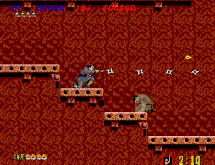 Shinobi Mega Drive 遊戲畫面