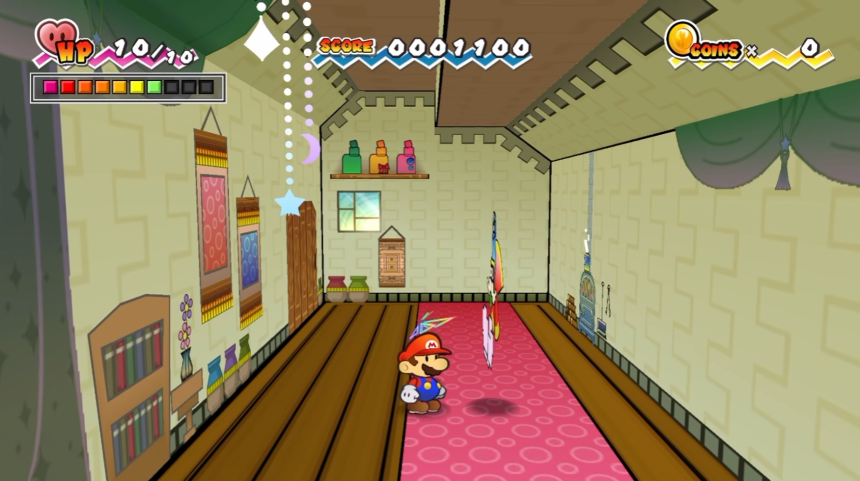 Wii 超級紙片瑪利歐原生 PC 版遊戲畫面